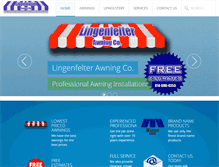 Tablet Screenshot of lingenfelterawning.com